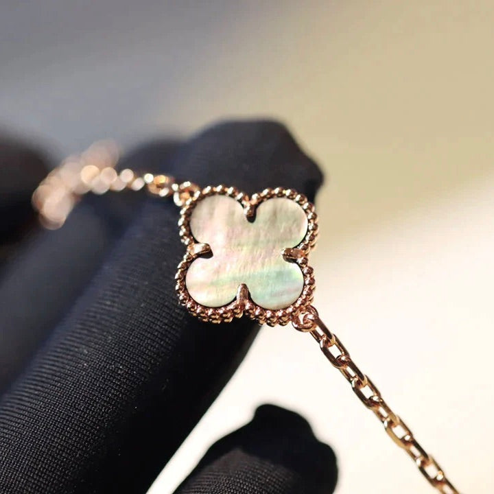 [Spark]CLOVER 20 MOTIFS DARK MOP DIAMOND  NECKLACE