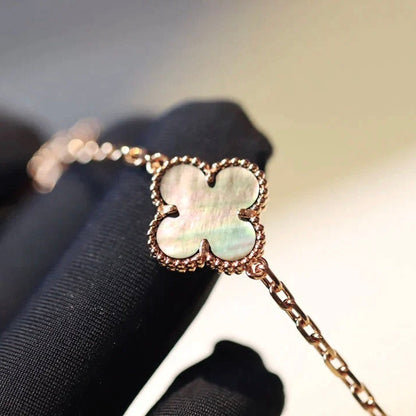 [Spark]CLOVER 20 MOTIFS DARK MOP DIAMOND  NECKLACE