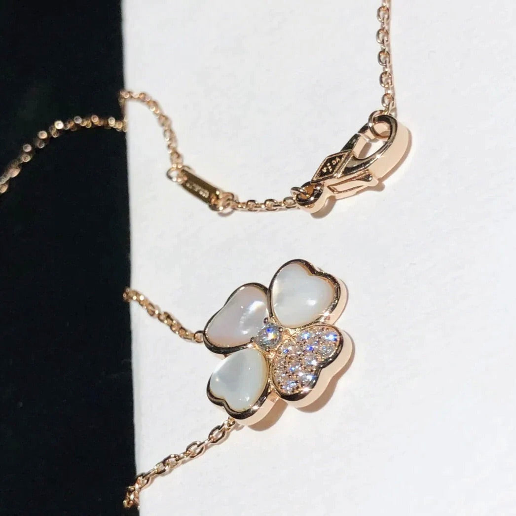 [Spark]CLOVER MOP DIAMOND Spark GOLD NECKLACE