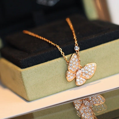 [Spark]BUTTERFLY DIAMOND NECKLACE
