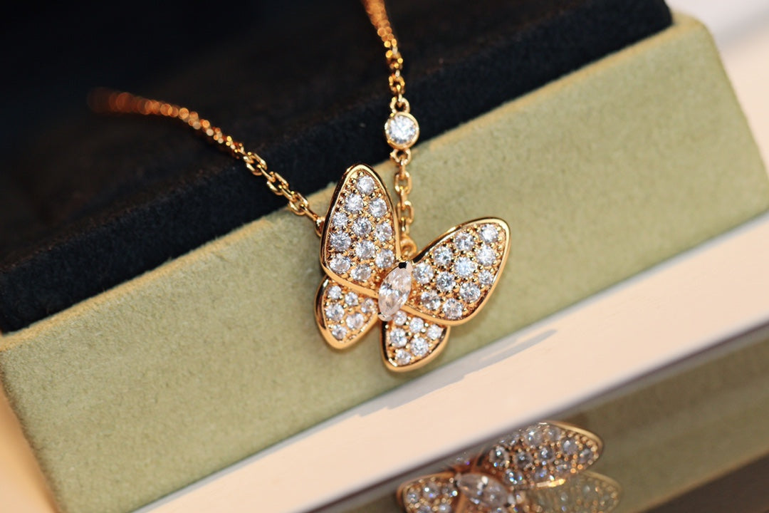 [Spark]BUTTERFLY DIAMOND NECKLACE