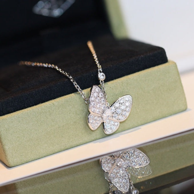 [Spark]BUTTERFLY DIAMOND NECKLACE