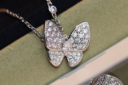 [Spark]BUTTERFLY DIAMOND NECKLACE