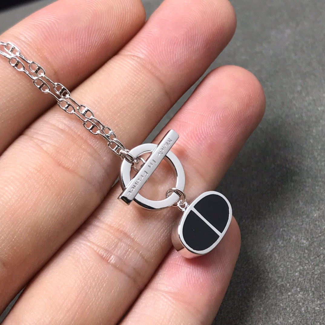 [Spark]CHAINE VERSO BLACK CERAMIC  NECKLACE