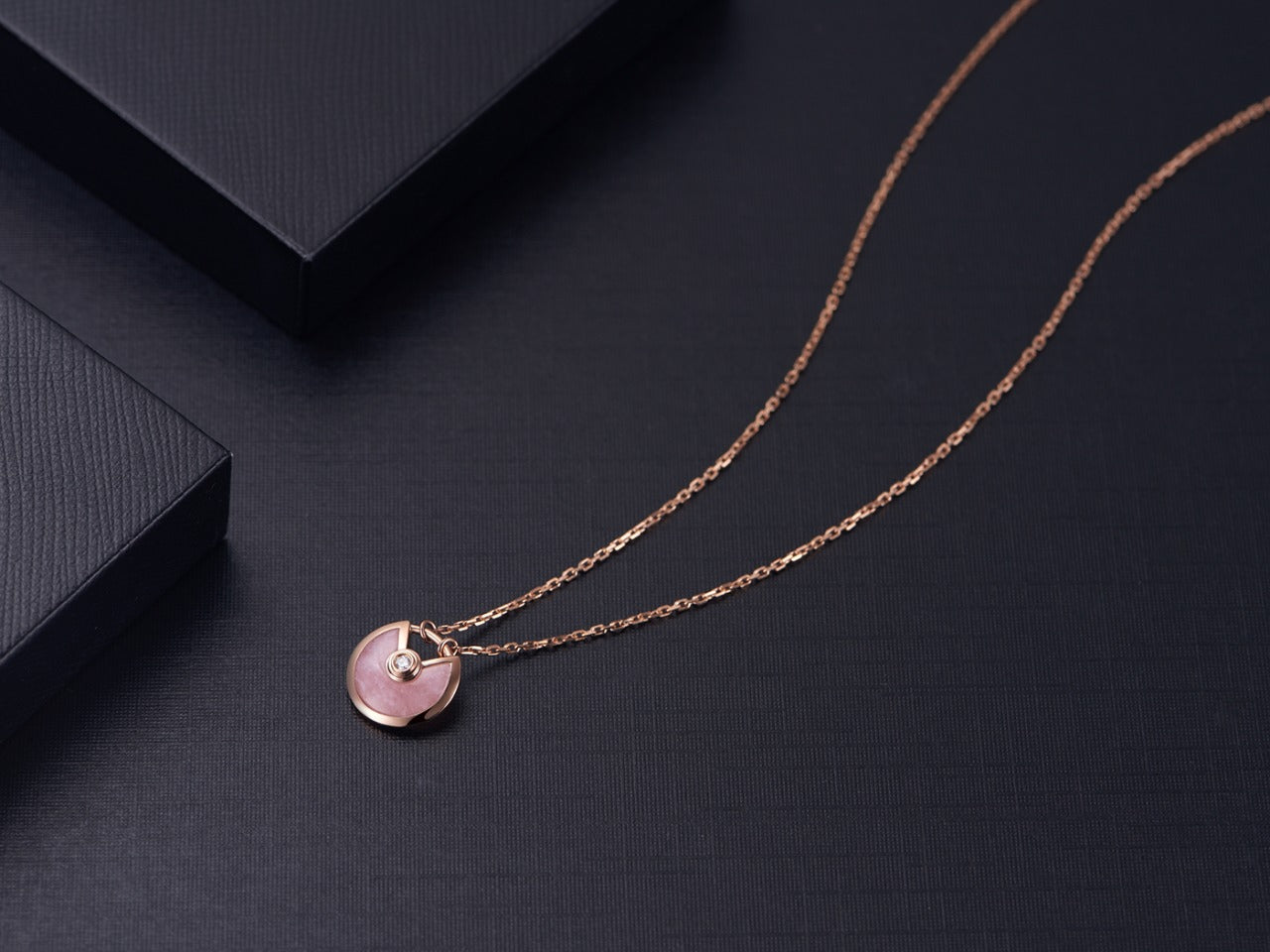 [Spark]AMULETTE Spark GOLD PINK MOP NECKLACE
