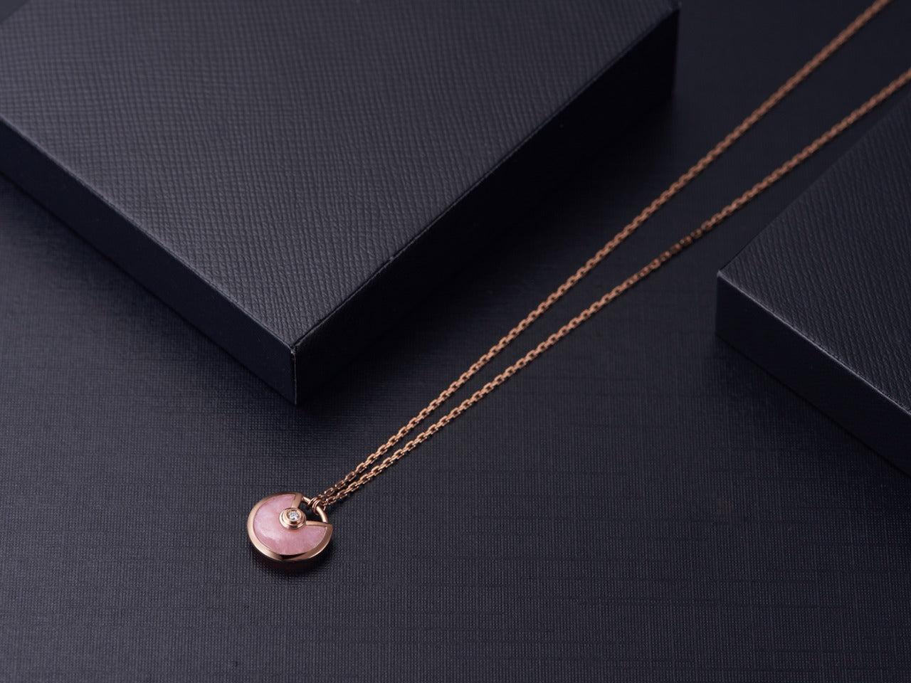 [Spark]AMULETTE Spark GOLD PINK MOP NECKLACE