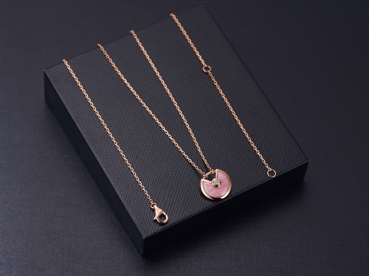 [Spark]AMULETTE Spark GOLD PINK MOP NECKLACE