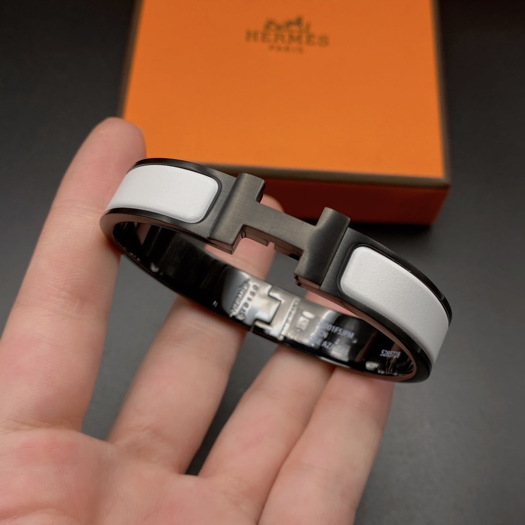 [Spark]H BRACELET 12MM BLACK WHITE CERAMIC