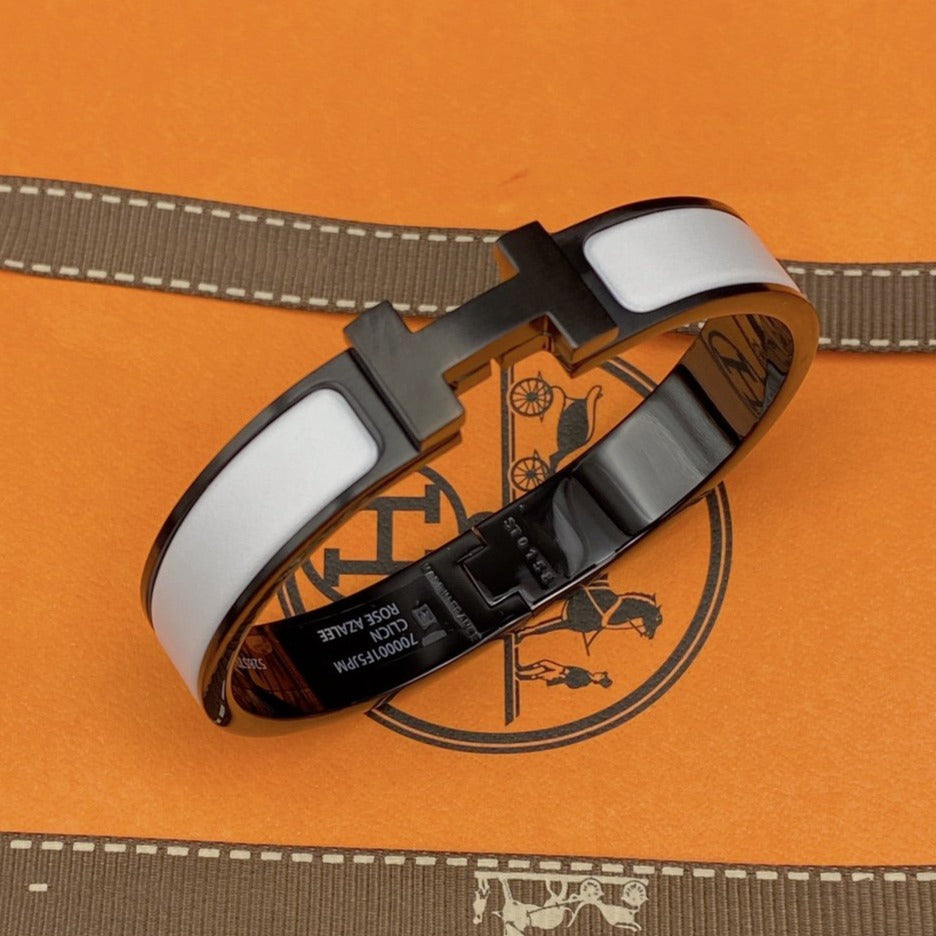 [Spark]H BRACELET 12MM BLACK WHITE CERAMIC