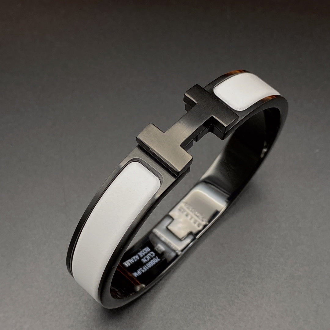 [Spark]H BRACELET 12MM BLACK WHITE CERAMIC
