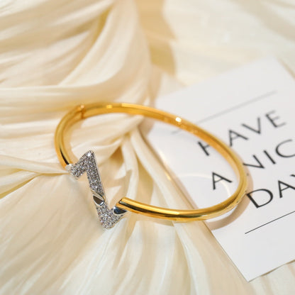 [Spark]VOLTE UPSITE DOWN GOLD DIAMOND BRACELET