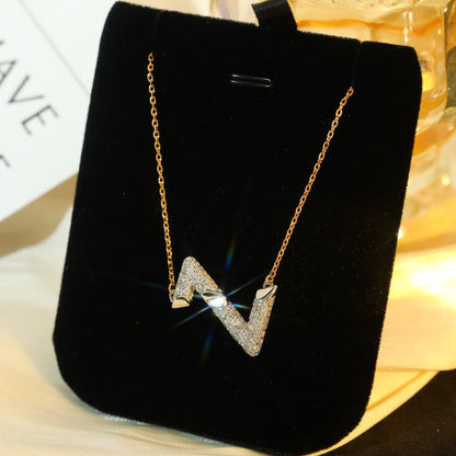 [Spark]VOLT SILVER DIAMOND PEDANT NECKLACE