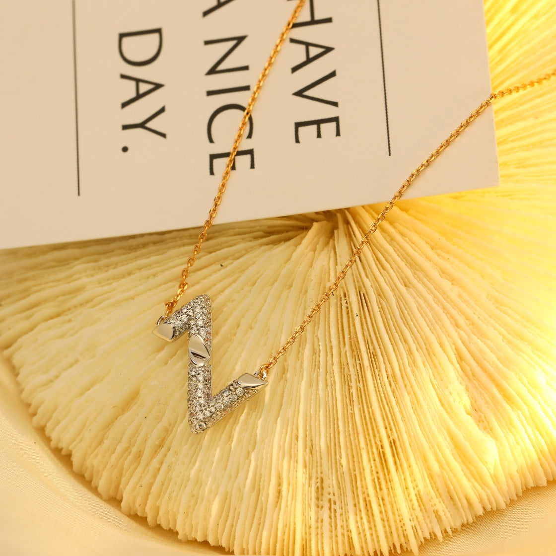 [Spark]VOLT SILVER DIAMOND PEDANT NECKLACE