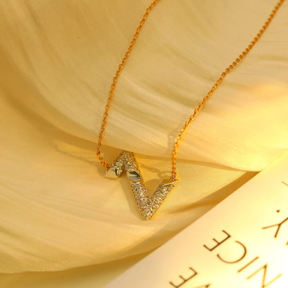 [Spark]VOLT SILVER DIAMOND PEDANT NECKLACE