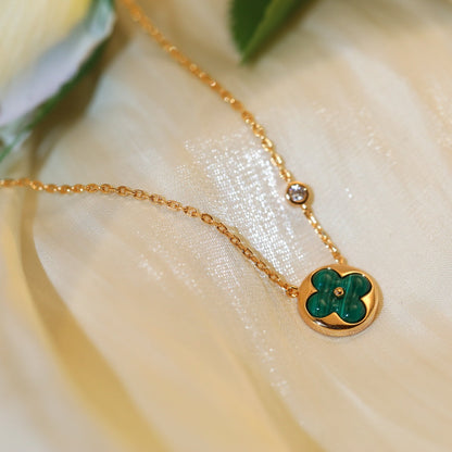 [Spark]SUN PEDANT PINK GOLD 1 DIAMOND NECKLACE