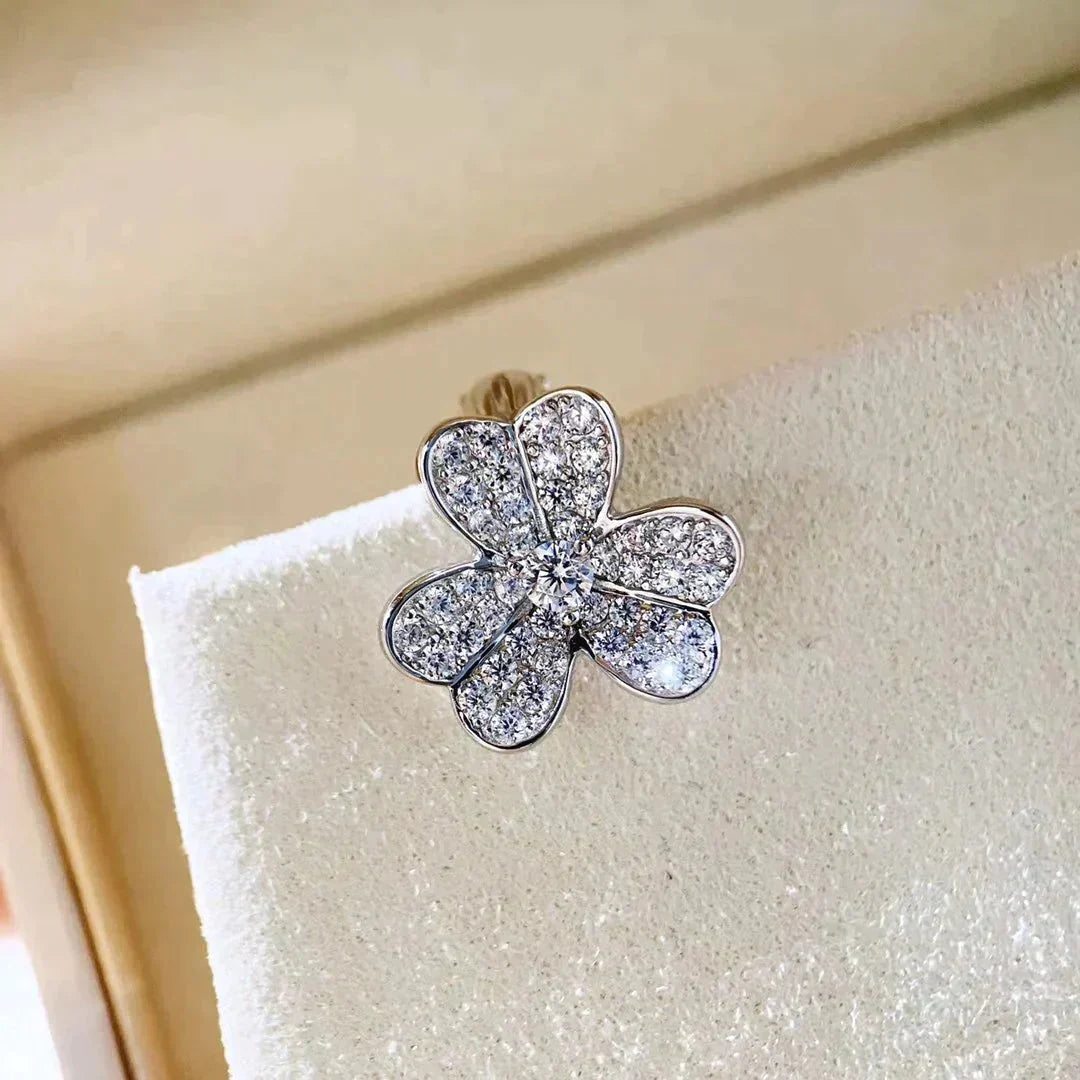 [Spark]CLOVER COMOS DIAMOND EARRINGS SILVER