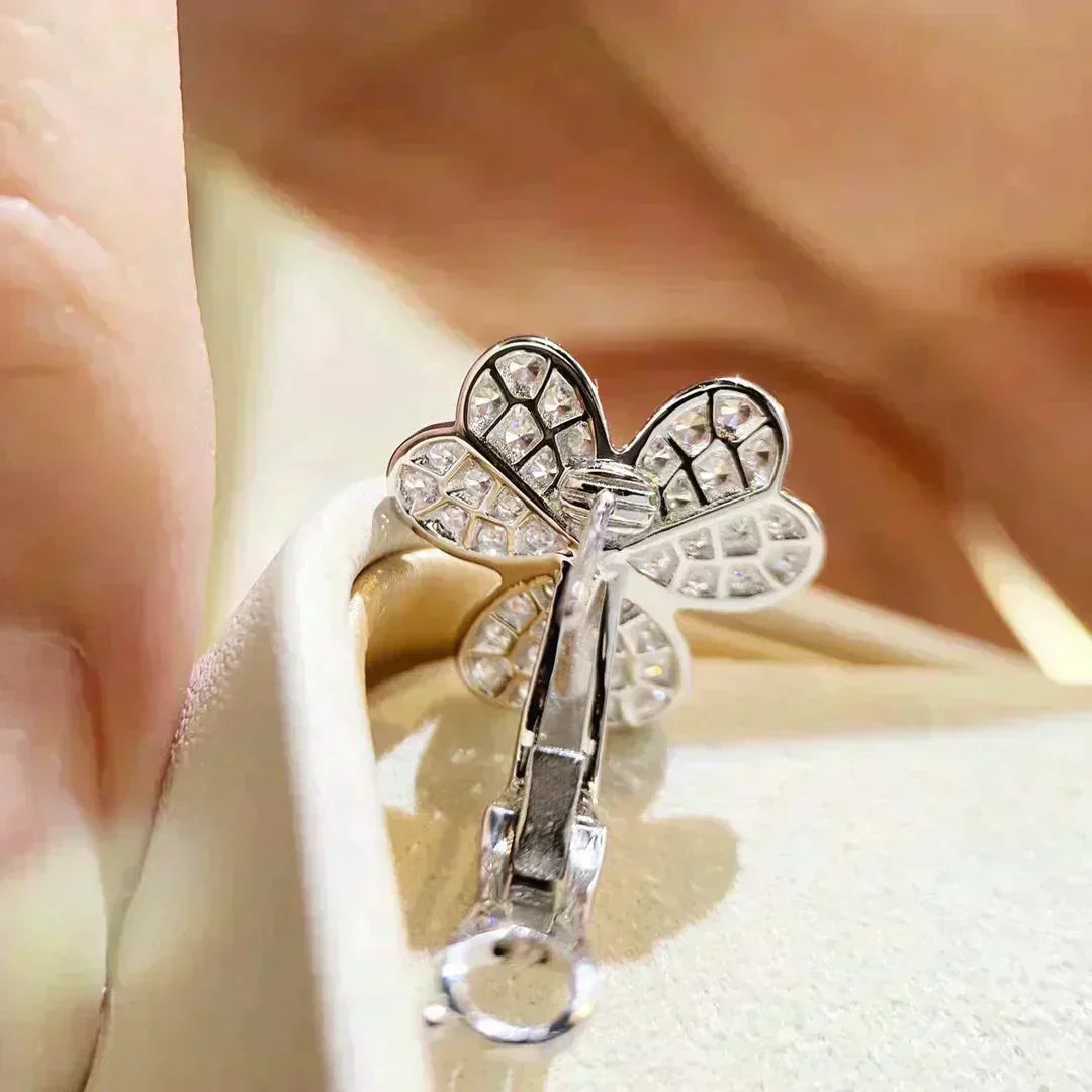 [Spark]CLOVER COMOS DIAMOND EARRINGS SILVER
