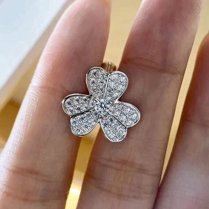 [Spark]CLOVER COMOS DIAMOND EARRINGS SILVER