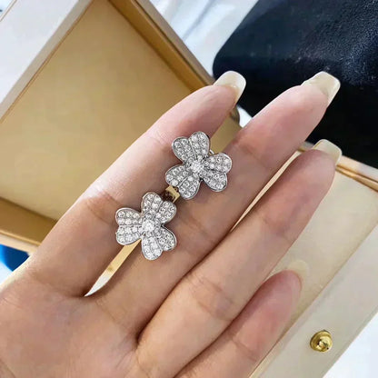 [Spark]CLOVER COMOS DIAMOND EARRINGS SILVER
