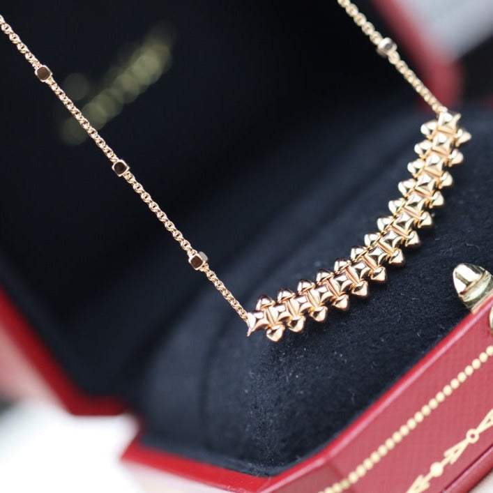 [Spark]CLASH PINK GOLD NECKLACE