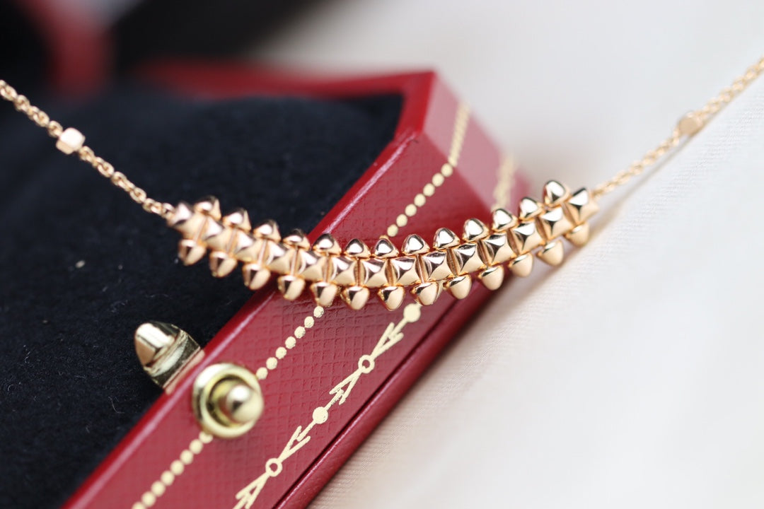[Spark]CLASH PINK GOLD NECKLACE