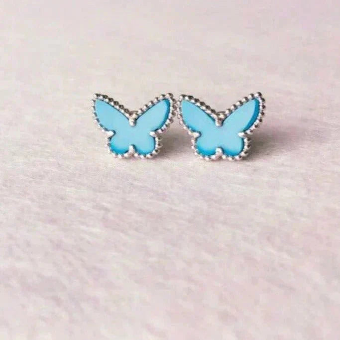 [Spark]BUTTERFLY TURQUOISE EARRINGS SILVER