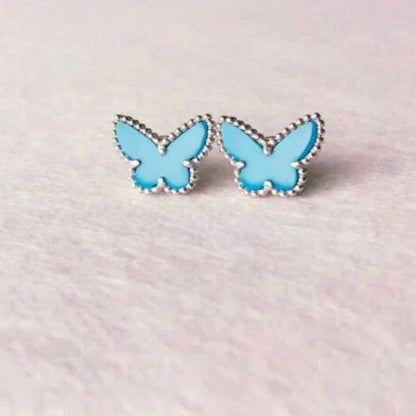 [Spark]BUTTERFLY TURQUOISE EARRINGS SILVER