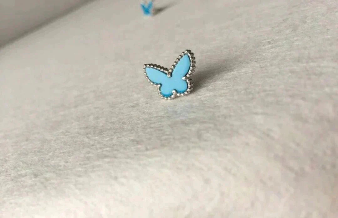 [Spark]BUTTERFLY TURQUOISE EARRINGS SILVER