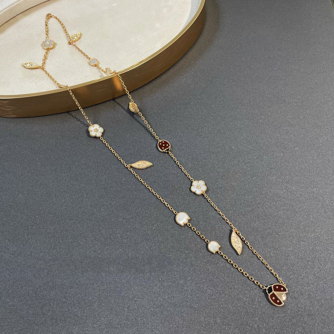 [Spark]LUCKY SPRING 15 MOTIFS GOLD NECKLACE