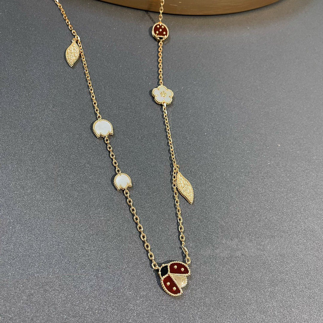 [Spark]LUCKY SPRING 15 MOTIFS GOLD NECKLACE