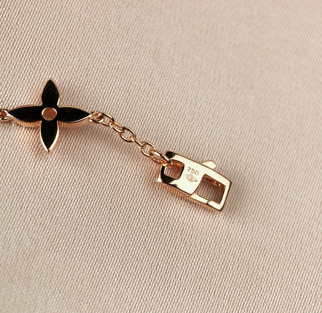 [Spark]STAR AND SUN 7 MOTIFS GOLD BRACELET