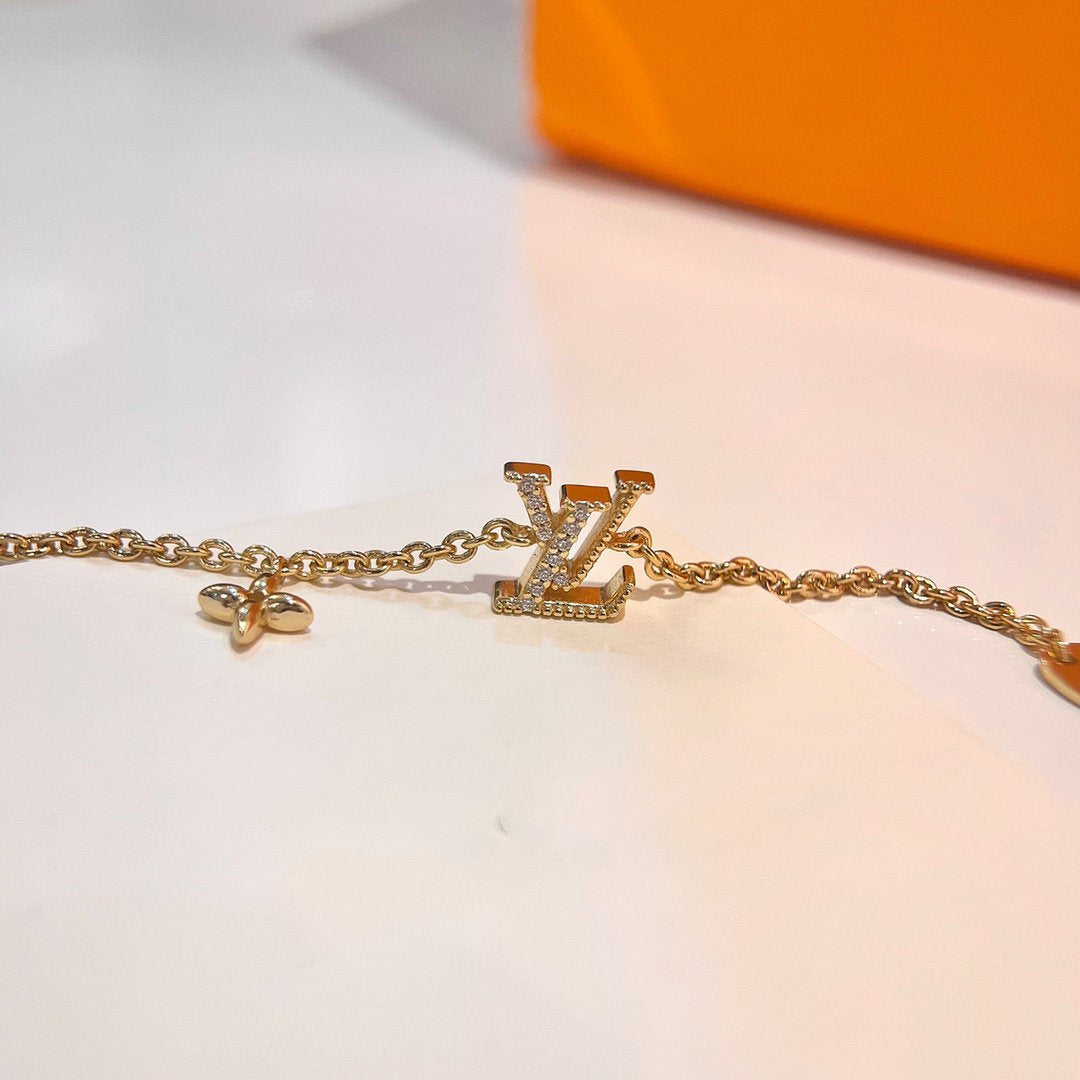 [Spark]LOGO STAR MOTIF GOLD BRACELET