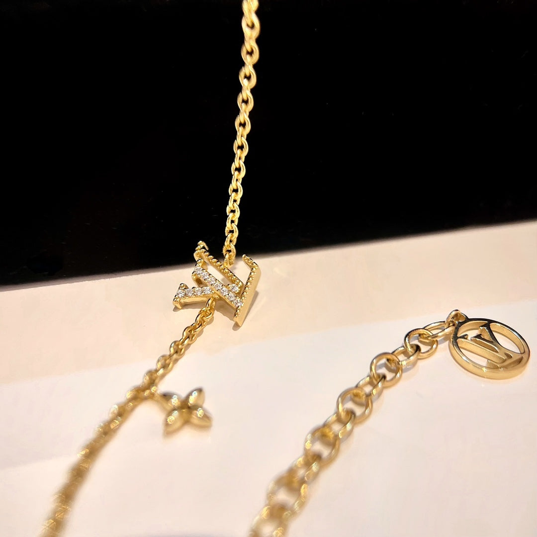 [Spark]LOGO STAR MOTIF GOLD BRACELET