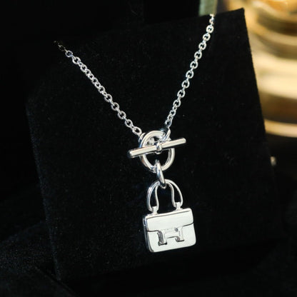 [Spark]POP H PEDANT SILVER NECKLACE