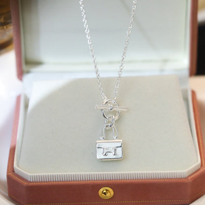 [Spark]POP H PEDANT SILVER NECKLACE