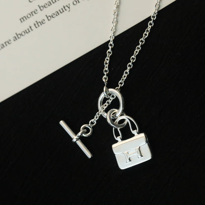 [Spark]POP H PEDANT SILVER NECKLACE