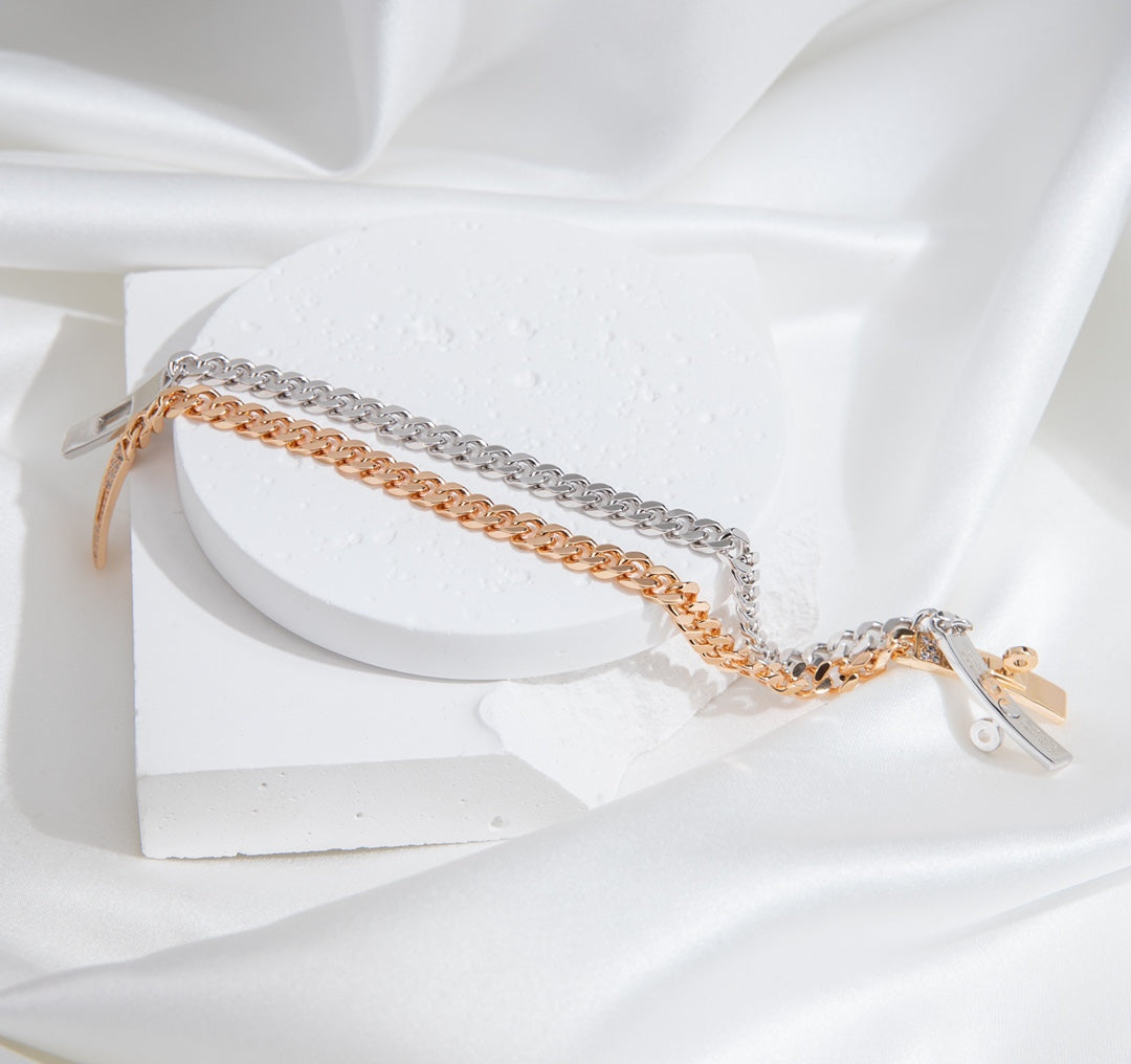 [Spark]KELLY CHAIN SILVER DIAMOND BRACELET