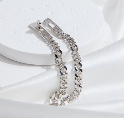 [Spark]KELLY CHAIN SILVER DIAMOND BRACELET