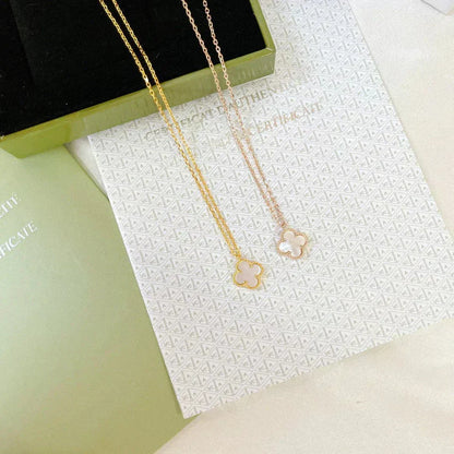 [Spark]CLOVER MINI 9.5MM WHITE MOTHER-OF-PEARL NECKLACE