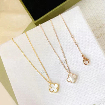 [Spark]CLOVER MINI 9.5MM WHITE MOTHER-OF-PEARL NECKLACE