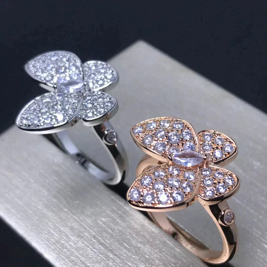[Spark]BUTTERFLY PINK GOLD DIAMOND RING