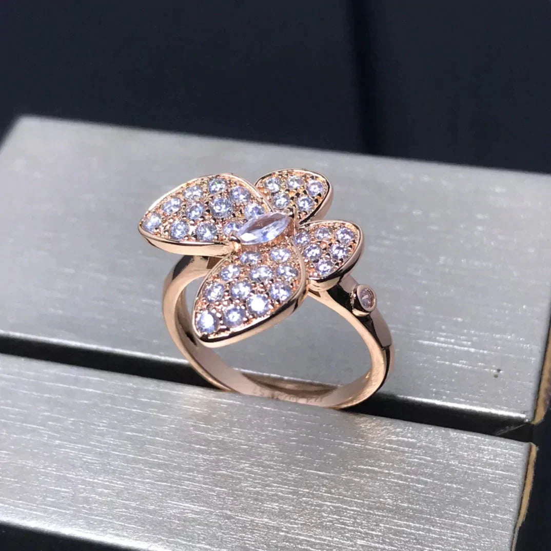 [Spark]BUTTERFLY PINK GOLD DIAMOND RING