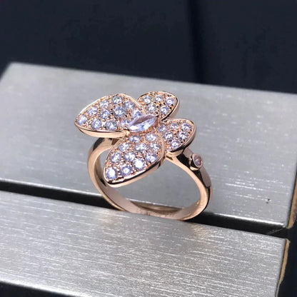 [Spark]BUTTERFLY PINK GOLD DIAMOND RING