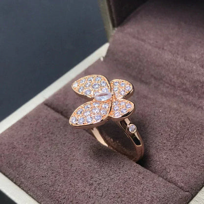 [Spark]BUTTERFLY PINK GOLD DIAMOND RING