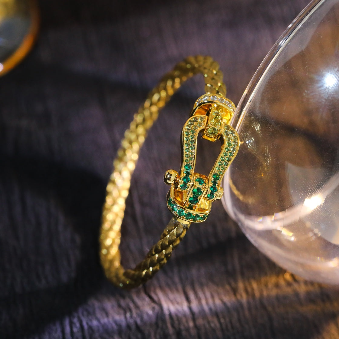 [Spark]FORCE 10 GOLD GREEN DIAMOND PAVED