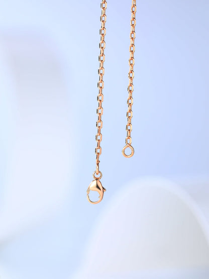 [Spark]H CAGE PINK GOLD NECKLACE