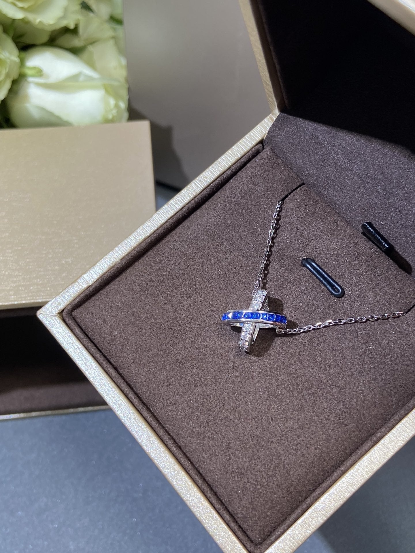 [Spark]LIENS DIAMOND SILVER NECKLACE
