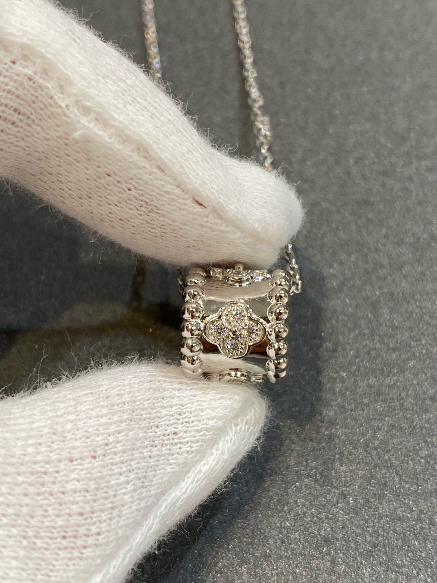 [Spark]PERLEE PEDANT SIVLER DIAMOND NECKLACE