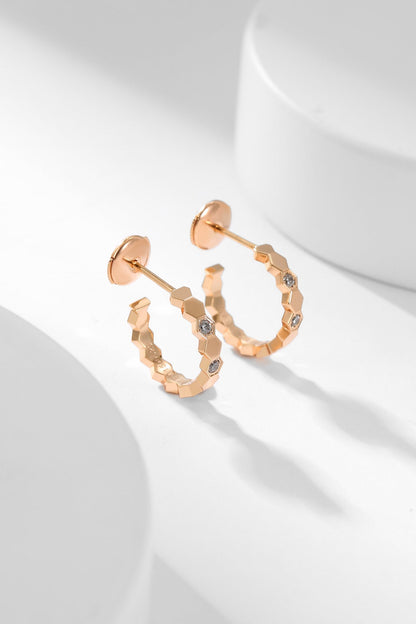 [Spark]BEE LOVE DIAMOND HOOP EARRINGS