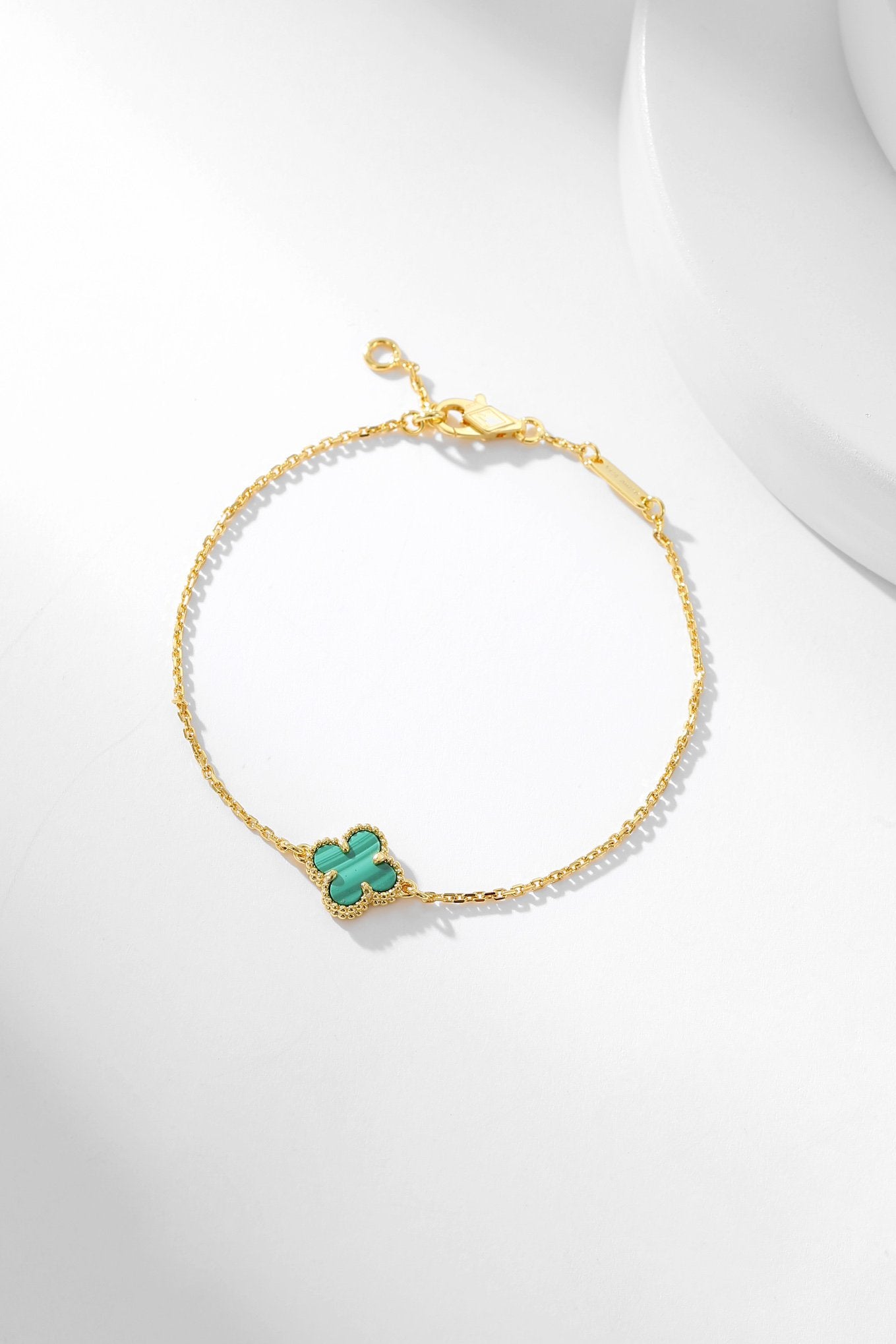 [Spark]CLOVER BRACELET MALACHITE 1 MOTIF
